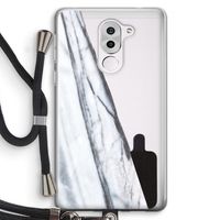 Gestreepte marmer: Honor 6X Transparant Hoesje met koord