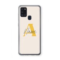 Amber Script: Samsung Galaxy A21s Transparant Hoesje