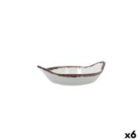 Snackdienblad Bidasoa Orion Hydrozero Wit Ø 16 cm (6 Stuks)