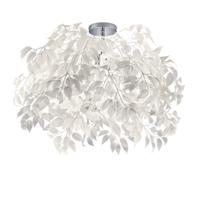 Trio Plafondlamp met blaadjes Leavy 70cm grijswit R60463001