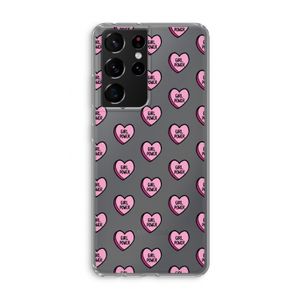 GIRL POWER: Samsung Galaxy S21 Ultra Transparant Hoesje