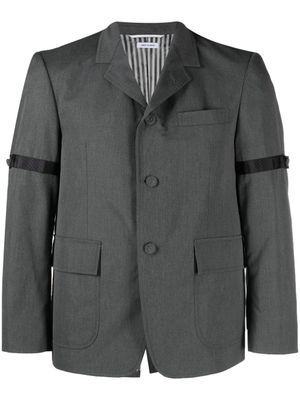 Thom Browne blazer à simple boutonnage - Gris