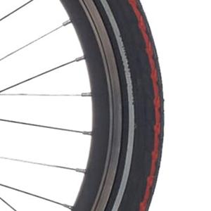 Deli Tire buitenband sa-206 22 x 1.75 zw oranje streep refl