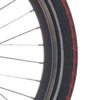 Deli Tire buitenband sa-206 22 x 1.75 zw oranje streep refl