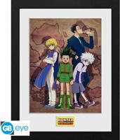 Hunter X Hunter Framed Print - Key Art Map