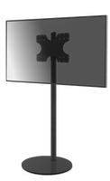 Vloerstandaard 150cm/60mm, Voet Rond 53cm Zwart, VESA 400x300 - thumbnail