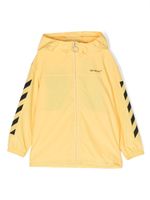 Off-White Kids coupe-vent à logo imprimé - Jaune