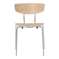 ferm LIVING Herman Eetkamerstoel Chrome - White Oak