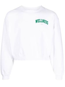 Sporty & Rich sweat Wellness Ivy crop - Blanc