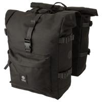 AGU H2O Roll-Top II Dubbele Fietstas Urban - Zwart - Waterdicht