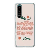 Optimistic flower girl: Sony Xperia 5 III Transparant Hoesje