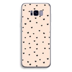 Kleine kattenkopjes: Samsung Galaxy S8 Plus Transparant Hoesje