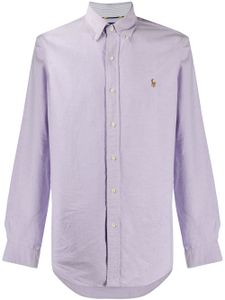 Polo Ralph Lauren chemise boutonnée à broderies - Violet