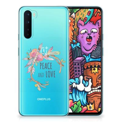 OnePlus Nord Telefoonhoesje met Naam Boho Text OnePlus Nord Telefoonhoesje met Naam Boho Text