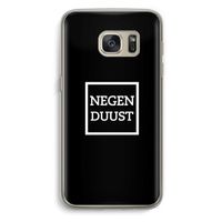 Negenduust black: Samsung Galaxy S7 Transparant Hoesje