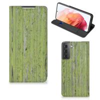 Samsung Galaxy S21 Book | Wallet Case | Green Wood