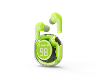 Transparante TWS in-ears, groen Transparante TWS in-ears, groen