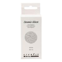 Creativ Company Keramiek glazuur 984-1101 c dekkend wit - 60ml