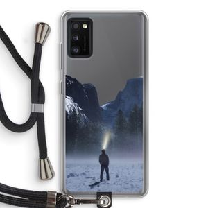 Wanderlust: Samsung Galaxy A41 Transparant Hoesje met koord