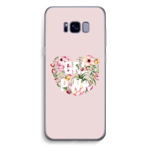 GRL PWR Flower: Samsung Galaxy S8 Plus Transparant Hoesje