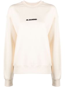 Jil Sander sweat en coton à logo imprimé - Tons neutres