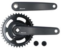 Miranda Crankstel 38T 170mm crankarm met disc 9.5cm zwart - thumbnail