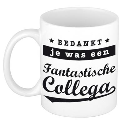 Bedankt je was een fantastische collega - de laatste week - koffiemok / theebeker - 300 ml