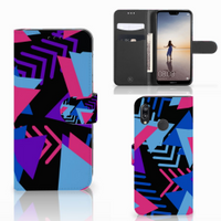 Huawei P20 Lite Book Case Funky Triangle - thumbnail