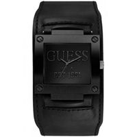 Horlogeband Guess W0418G3 Onderliggend Leder Zwart 19mm