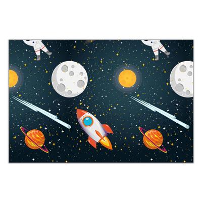 Globos Tafelkleed raket ruimte, 120x180cm