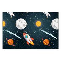 Globos Tafelkleed raket ruimte, 120x180cm