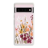 Painted wildflowers: Google Pixel 6 Pro Transparant Hoesje