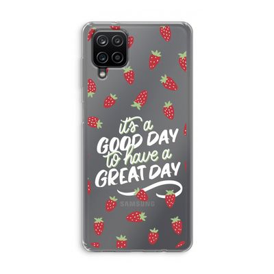 Don't forget to have a great day: Samsung Galaxy A12 Transparant Hoesje