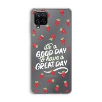 Don't forget to have a great day: Samsung Galaxy A12 Transparant Hoesje