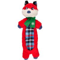 Hondenspeelgoed Kerst Vos Crincle Lijf - 36 cm 15 x 6 x 36 cm Flamingo Multicolor - thumbnail