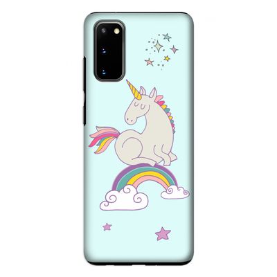 Regenboog eenhoorn: Samsung Galaxy S20 Tough Case