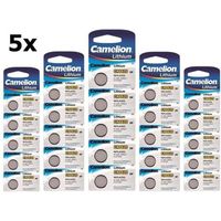 25 Stuks (5 Blister a 5st) Camelion CR1620 3v lithium knoopcelbatterij - thumbnail