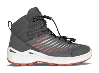Lowa Zirrox II GTX Mid Jr Hoge Wandelschoen Kinderen Graphite/Coral 35
