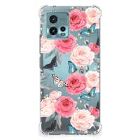 otorola Moto G72 Case Butterfly Roses