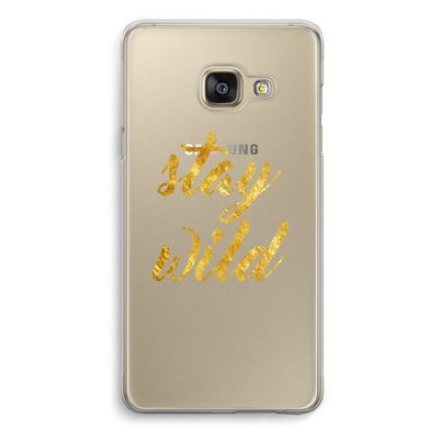 Stay wild: Samsung A3 (2017) Transparant Hoesje