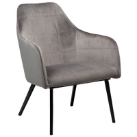 EMBRACE lounge stoel Danform aluminium velours