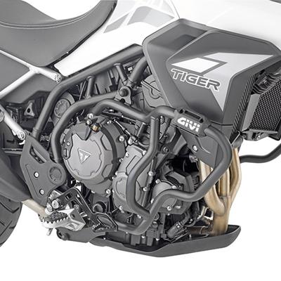 GIVI Valbeugel, Valbeugels voor de moto, TN6415 Zwart gepoedercoat staal onderzijde