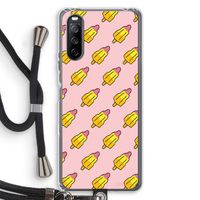 Waterijsjes: Sony Sony Xperia 10 III Transparant Hoesje met koord