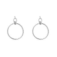 Go Dutch Label Oorbellen Hammered Rings Zilver