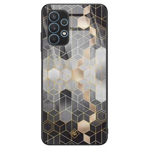 Samsung Galaxy A32 4G glazen hardcase - Cubes art