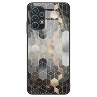 Samsung Galaxy A32 4G glazen hardcase - Cubes art