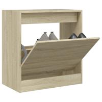 VidaXL Schoenenkast 60x34x63,5 cm bewerkt hout sonoma eikenkleurig