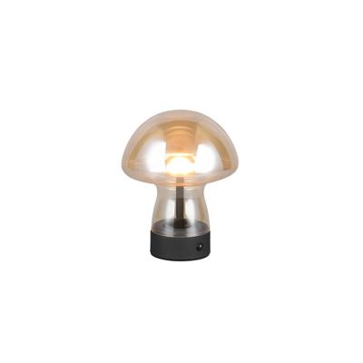 Trio TafellampDooley oplaadbaar met amber glas - R54981113
