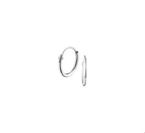 TFT Creolen Ronde Buis Zilver Glanzend 1.3 mm x 13 mm