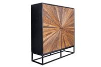 Highboard BARRACUDA 120cm mango hout and bruin teak hout - 44989 Highboard BARRACUDA 120cm mango hout and bruin teak hout - 44989
